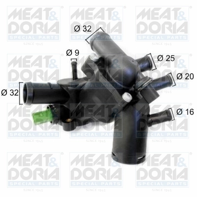Thermostat, coolant
